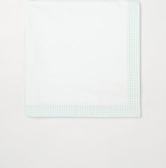 Moschino Copertina in cotone con profili a quadretti