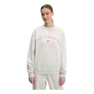 P.E Nation Liberation Sweat - Dames - Sweatshirts - Grijs - M - Katoen - Hoodies & sweatvesten