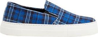 8 by YOOX TARTAN PATTERN LEATHER TRAINERS