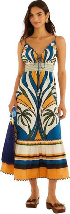 Farm Rio FARM Rio - Vestido largo con estampados tropicales - Dresses - Mujer - Multicolor - S