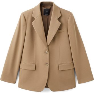 Mango Osaka Blazer in Medium Brown at Nordstrom, Size Xx-Small