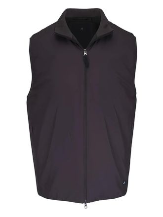 Wahts Collon zip sleeveless gilet - Marrone