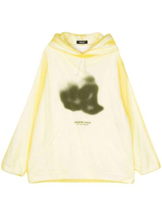 Undercover tulle hoodie - unisex - Fabric - 2 - White