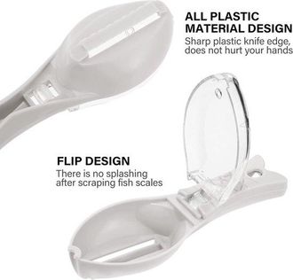 OEM Removedor De Escamas De Pescado, Juego De 3 Piezas Para Remover Y Limpiar Escamas De Pescado, Raspador De Pl&aacute;stico Y Rallador