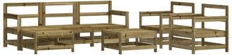 vidaXL Furniture Limited - Juego De Muebles De Jard&iacute;n 7 Pzas Madera De