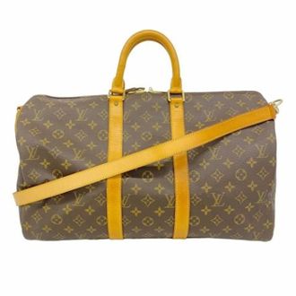 Louis Vuitton Vintage, unisex, Bruin, ONE Size, Pre-owned Fabric Weekendtas