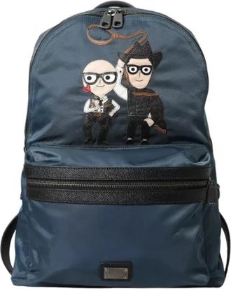 Dolce & Gabbana Pre-owned Fabric backpacks - Dames - Vintage Rugzakken - Blauw - ONE Size - Leer - Vintage
