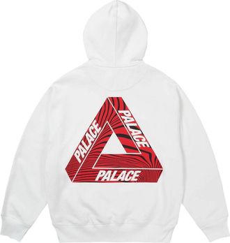 Palace Tri-Vortex Hoodie White P31HD003