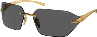 Prada PR A55S 15N5S0 Mens Sunglasses Gold Size 71