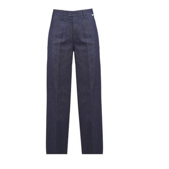 Roy Rogers Wide Trousers, female, Blue, Size: W26 Lais Straight-Leg Jeans