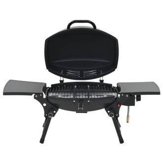 Berkfield Home Portable Gas BBQ Grill with Cooking Zone Black