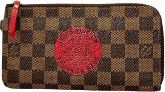 Louis Vuitton Pre-owned Wallets, female, Brown, Size: ONE SIZE Pre-owned Vintage Fabric Wallet