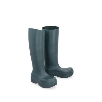 Bottega Veneta Rubber Rain Boot - Gray