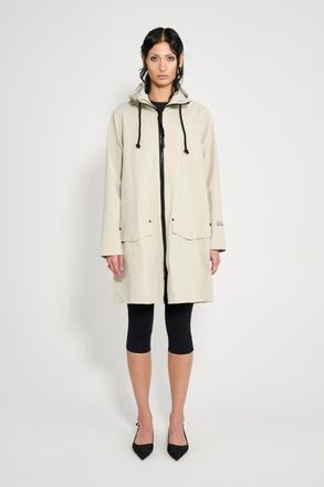 Stutterheim Mosebacke Patch Matte Raincoat in Pelican at Nordstrom, Size X-Small