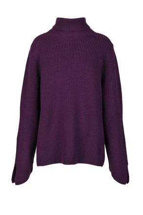 Forte_Forte Wool and Elastane Sweater - Purple