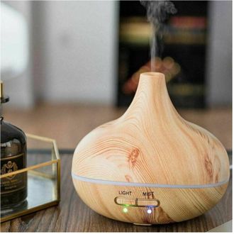 Trade Shop Trade Shop - Umidificatore Ad Ultrasuoni Depuratore 235ml Diffusore Aromi Effetto Legno