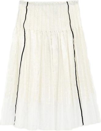 Paloma Wool Lupe Smocked Midi Skirt