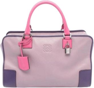 Loewe Pre-owned Leren Handtas - Dames - Vintage Handtas - Roze - ONE Size - Leer - Vintage