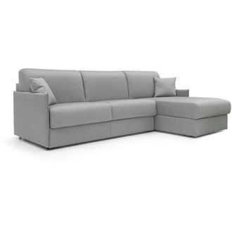 Divani.Store Divani.store - Evans Sof&aacute; Esquinero Convertible En Tela Impermeable 272 Cm Derecho (mat. 160x197) Gris