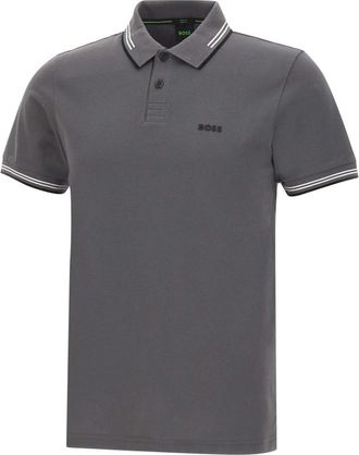HUGO BOSS Paul Polo - Heren - Polos - Grijs - 2XL - Katoen - Tops