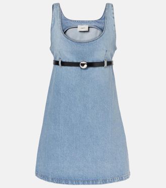 Coperni Belted denim minidress