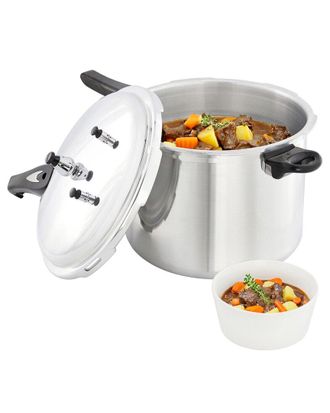 MegaChef 11.5Qt Induction & Stovetop Pressure Cooker With Steamer