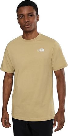 The North Face Evolution Box NSE Regular Short Sleeve T-Shirts Mens Clothing Khaki Stone : 2XL, Cotton