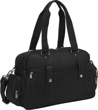 Piel Leather 3017 - BLK Adventurer Carry - On Satchel - Black
