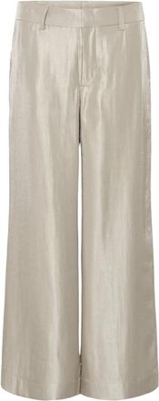 MY ESSENTIAL WARDROBE Wide Broeken - Dames - Wijde Broeken - Beige - 3XL - Broeken