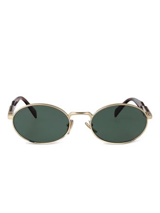 Prada Occhiali da sole ovali - Oro