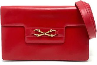 Gucci Pre-owned Canvas gucci-bags - Dames - Vintage Schoudertas - Rood - ONE Size - Vintage