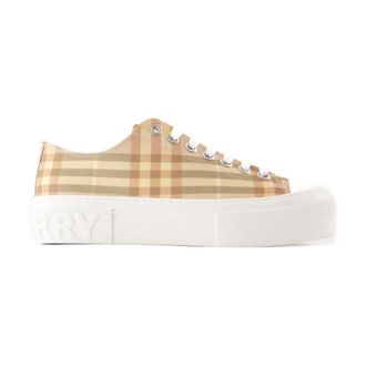 Burberry Womens Lf Jack Sneaker Beige Synthetic