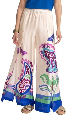 Johnny Was Luna Silk-Blend Pant