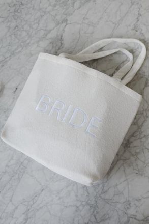 Untamed Petals Wedding Day Terry Tote in White at Nordstrom