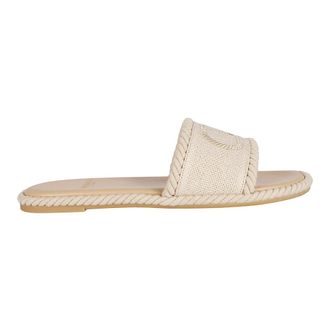 Valentino Garavani Sliders, female, Beige, Size: 7 1/2 US VLogo Signature Slider