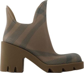Burberry Womens Marsh Ankle Boot Beige Synthetic