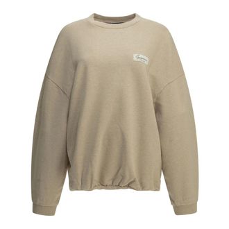 Jacquemus Le Sweatshirt Montaigne - Dames - Sweatshirts & Hoodies - Beige - Maat: M Katoen