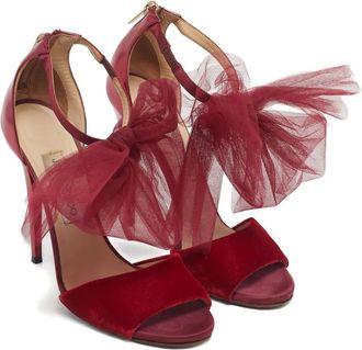 Jimmy Choo London Sandali con punta tonda - Rosso