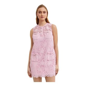 Self Portrait Dames, Jurken, Roze, Maat: 2XS