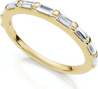 Pompeii3 1/2Ct Baguette Diamond Anniversary Stackable Band 14k Gold or Platinum Lab Grown