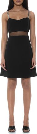 Alexia Admor Eloise Fit & Flare Dress in Black at Nordstrom Rack, Size 10