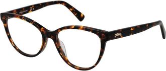 Longchamp Bruine Acetaat Brillenzen (Monturen)
