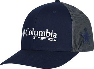 Columbia Mens Columbia Navy Dallas Cowboys PFG Mesh Snapback Hat at Nordstrom