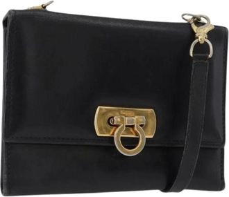 Ferragamo Pre-owned Clutches, female, Black, Size: ONE SIZE Pre-owned Shoulder Bag