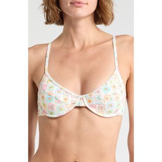 Dippin' Daisy's Swimwear West Coast Underwire Bikini Top in Collecting Stamps at Nordstrom Rack, Size X-Large