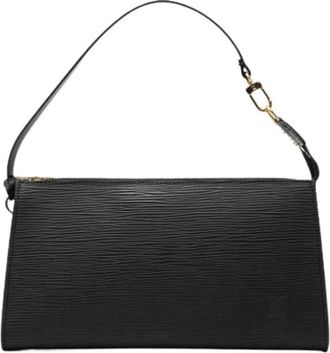 Louis Vuitton Pre-owned Pochette Accessoires - Dames - Vintage Schoudertas - Zwart - ONE Size - Leer - Vintage