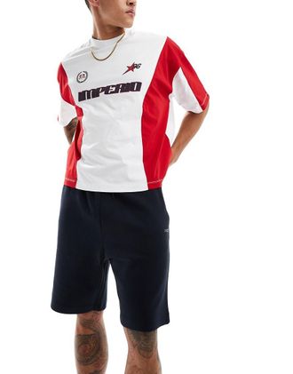 HUGO BOSS Headlo - Pantaloncini in jersey blu navy