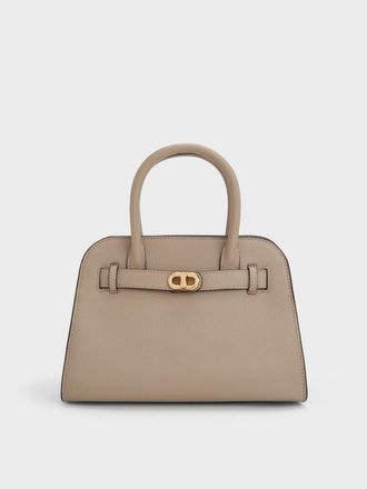 Charles & Keith Aubrielle Belted Tote Bag