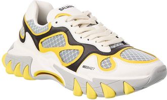 Balmain Leather & Mesh Sneaker