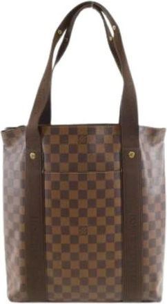Louis Vuitton Pre-owned Tote Bags, female, Brown, Size: ONE SIZE Pre-owned Cabas Beaubourg Tote Bag